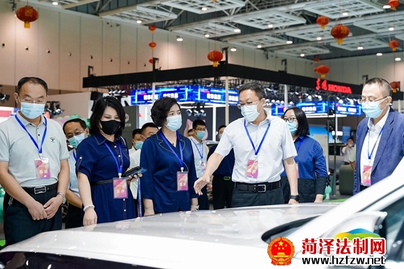 菏泽市副市长张鹏调研 第四届中国（菏泽）国际未来城市汽车展览会